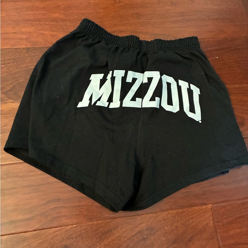 MIZZOU Soffe Black Athletic Shorts Lightweight Elastic Waist